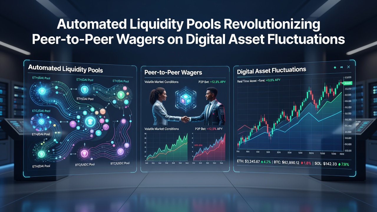 Peer-to-Peer-Wetten auf digitale Asset-Fluktuationen mit automatisierten Pools