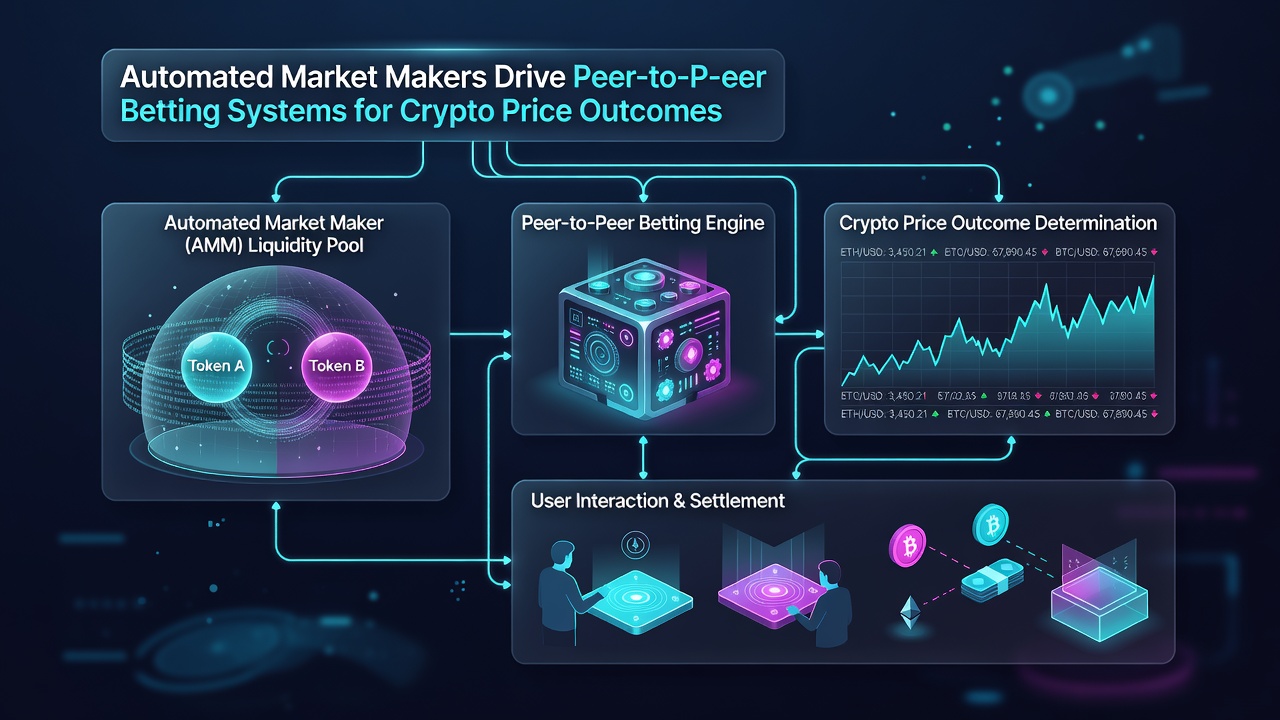 Peer-to-Peer-Wettaktivitäten mit automatisierten Market Makern auf Kryptomärkten