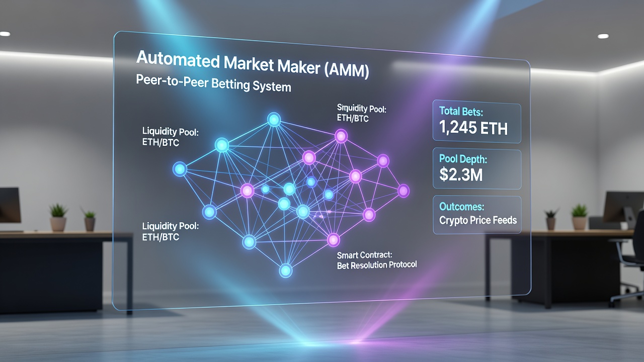 Peer-to-Peer-Betting mit automatisierten Market Makern für Crypto Outcomes