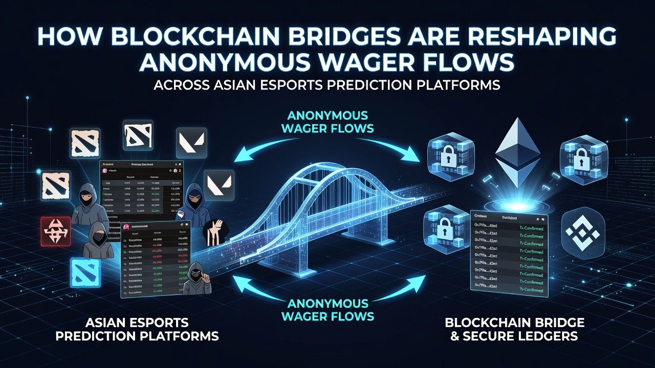 Cross-chain wager flows visualized on Asian esports prediction platforms