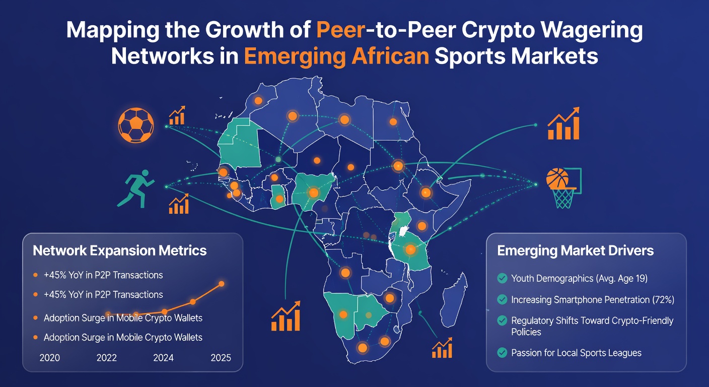 Diagramm zur Wachstumsentwicklung von Krypto-Wettnetzwerken in afrikanischen Sportmärkten