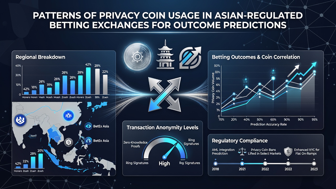 Diagramm zu Privacy-Coin-Volumina in asiatischen Prognosemärkten