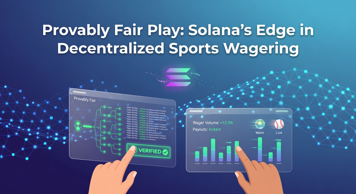 Darstellung eines Provably Fair-Systems auf der Solana-Blockchain mit Wetten auf Sportevents