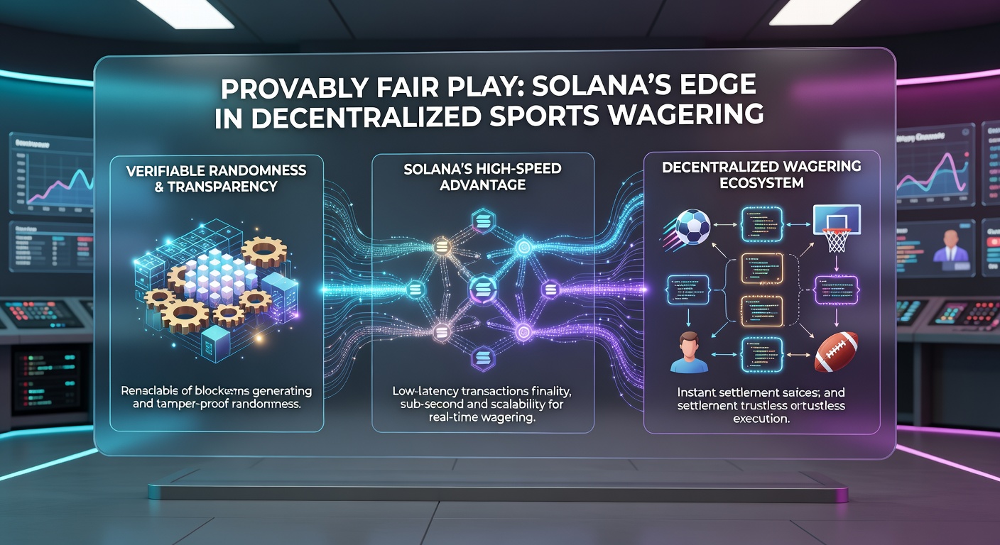 Visualisierung von Solana-Transaktionen in einem dezentralen Sportwetten-Ökosystem mit Provably Fair-Überprüfung