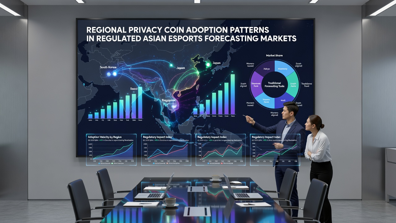 Diagramm mit Adoptionswachstum von Privacy-Coins in asiatischen Esports-Prognosemärkten bis Juli 2026